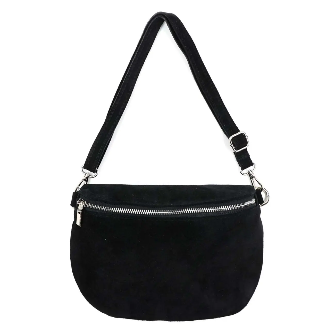Made in Italy Damen Leder Tasche Brusttasche Gürteltasche Crossbody Hüfttasche Bauchtasche Umhängetasche Wildleder Crossover Schultertasche Handytasche Bodybag 50% Rabatt für begrenzte Zeit