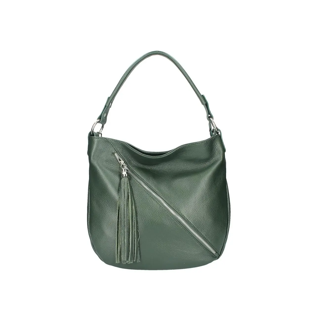 Made in Italy DAMEN LEDER TASCHE Shopper Schultertasche City Bag CrossOver Umhängetasche Henkeltasche Ledertasche Damentasche Fransen Rabatte dieses Monats