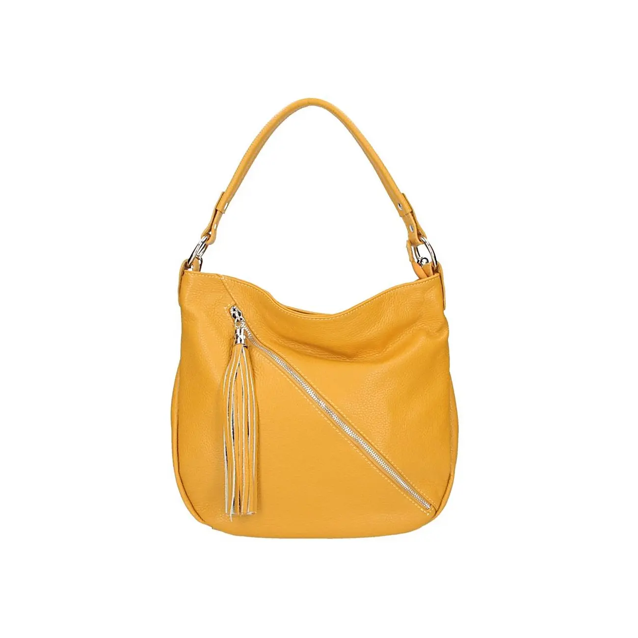 Made in Italy DAMEN LEDER TASCHE Shopper Schultertasche City Bag CrossOver Umhängetasche Henkeltasche Ledertasche Damentasche Fransen Rabatte dieses Monats