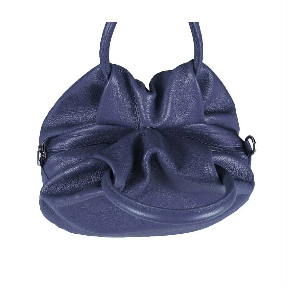 OBC Made in Italy Damen Ledertasche Hobo Bag Shopper Handtasche Umhängetasche Schultertasche Beuteltasche IT11 Outlet