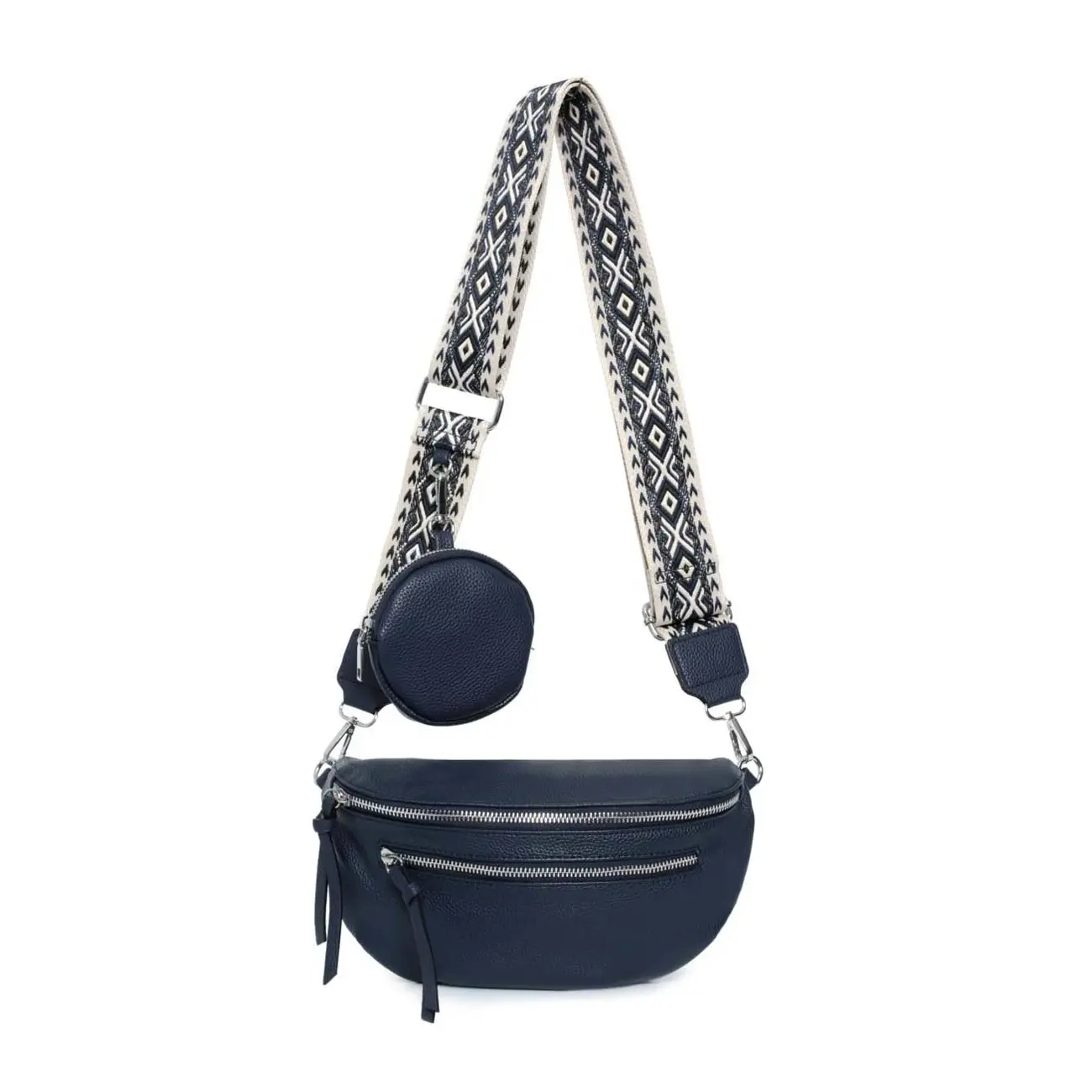 Damen Brusttasche Crossbody Tasche Umhängetasche Hüfttasche Cross-Over Bodybag Schultertasche Bauchtasche Handytasche Kunstleder Auslauf