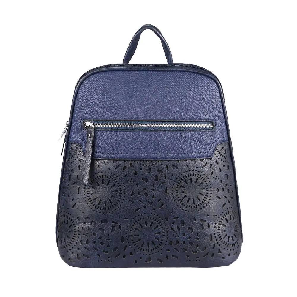 OBC Damen Rucksack Stadtrucksack Backpack Daypack Cityrucksack Leder Optik Tasche Handtasche Shopper Tagesrucksack Crossbag Schultertasche Hotsell