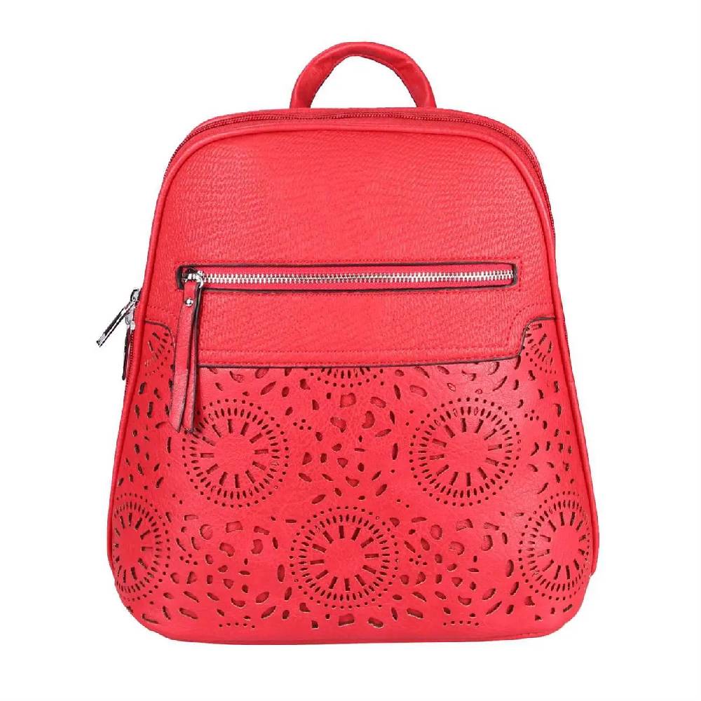 OBC Damen Rucksack Stadtrucksack Backpack Daypack Cityrucksack Leder Optik Tasche Handtasche Shopper Tagesrucksack Crossbag Schultertasche Hotsell