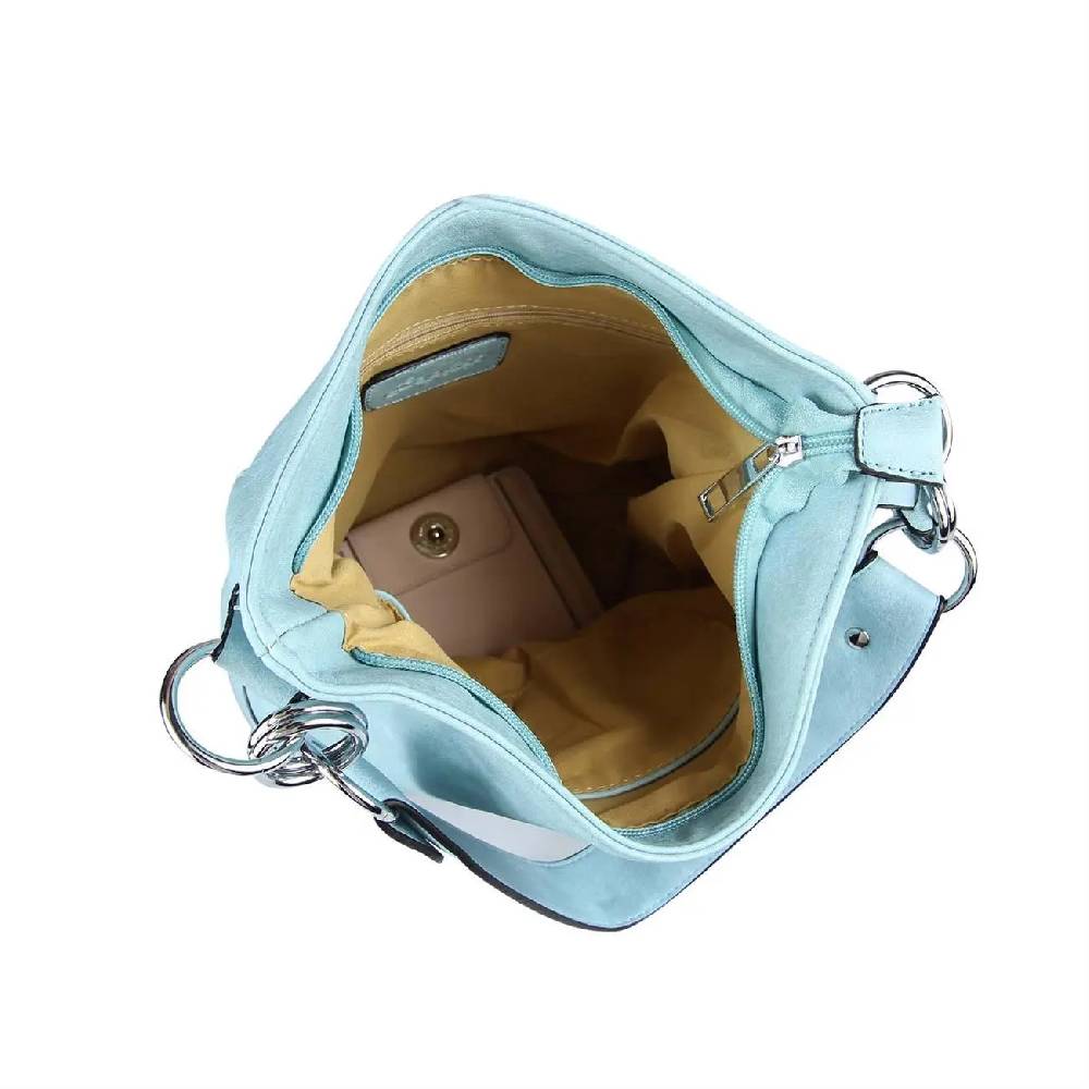 OBC DAMEN TASCHE HOBO-BAG Metallic Shopper Umhängetasche Handtasche Schultertasche Henkeltasche Beuteltasche CrossOver Tote-Bag im Angebot