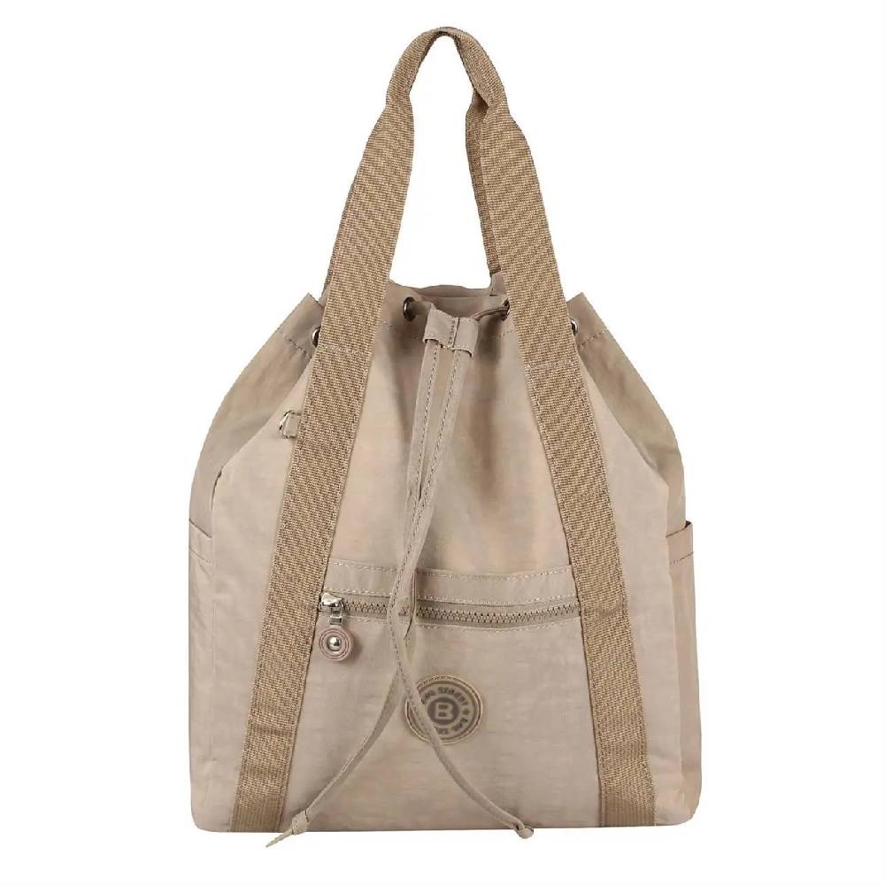 OBC Damen Tasche Rucksack Handtasche Cityrucksack Crinkle Nylon Backpack Schultertasche Damenrucksack Daypack Schlussverkauf