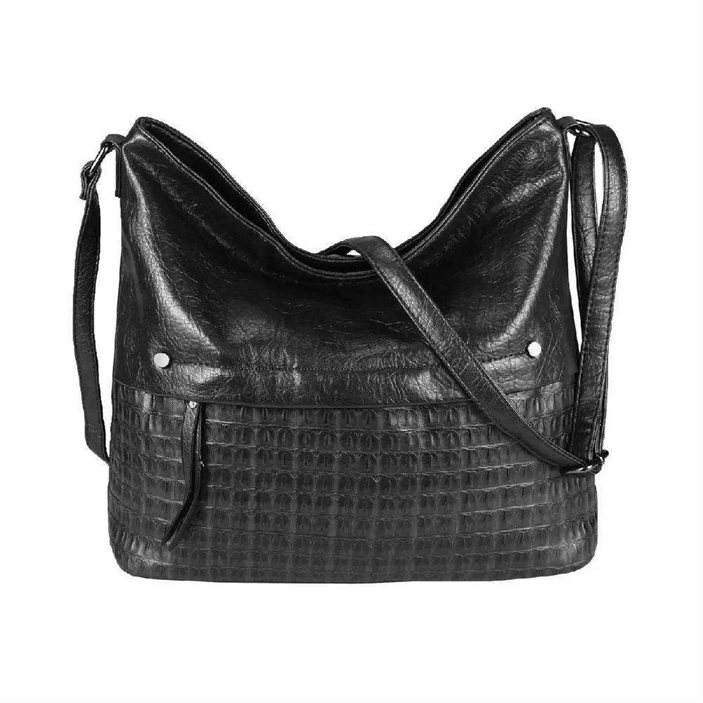 OBC Damen Tasche Umhängetasche Kroko Shopper Schultertasche Crossbody Beuteltasche Leder Optik Crossover Messenger Fabrikverkauf
