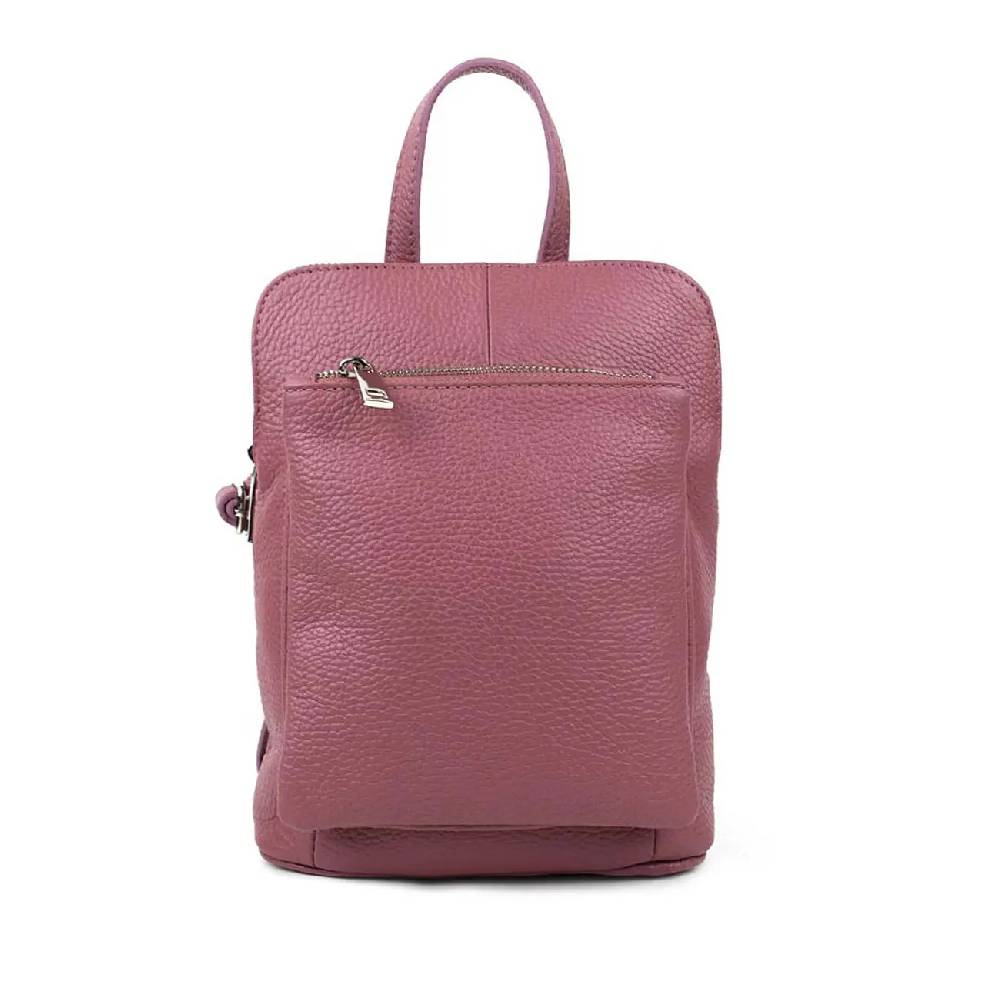 OBC Made in Italy Damen echt Leder Rucksack Bodybag Lederrucksack Tasche Schultertasche Ledertasche Crossbody Cross-Over Blitzverkäufe