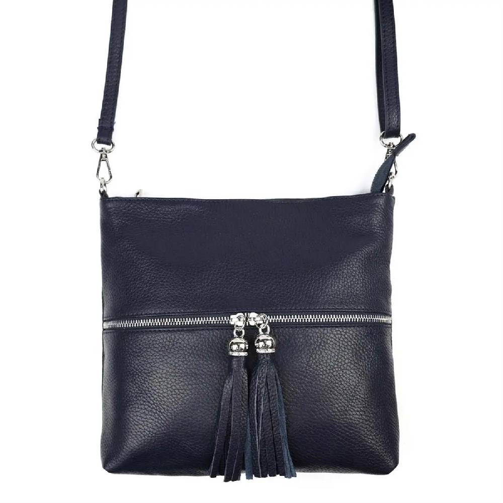 OBC Made in Italy DAMEN LEDER TASCHE Bodybag Schultertasche CrossOver Umhängetasche Handtasche Ledertasche Damentasche Crossbody Kostenloser Versand