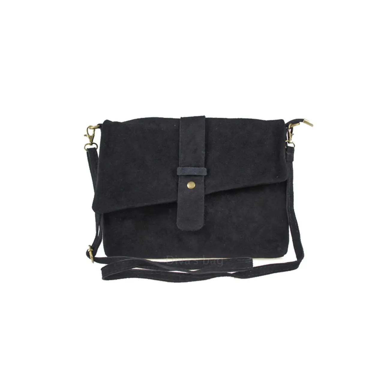 OBC Made in Italy DAMEN LEDER TASCHE Schultertasche Messenger Bag Wildleder Handtasche Umhängetasche Ledertasche Bodybag CrossBody CrossOver Fabrikpreis