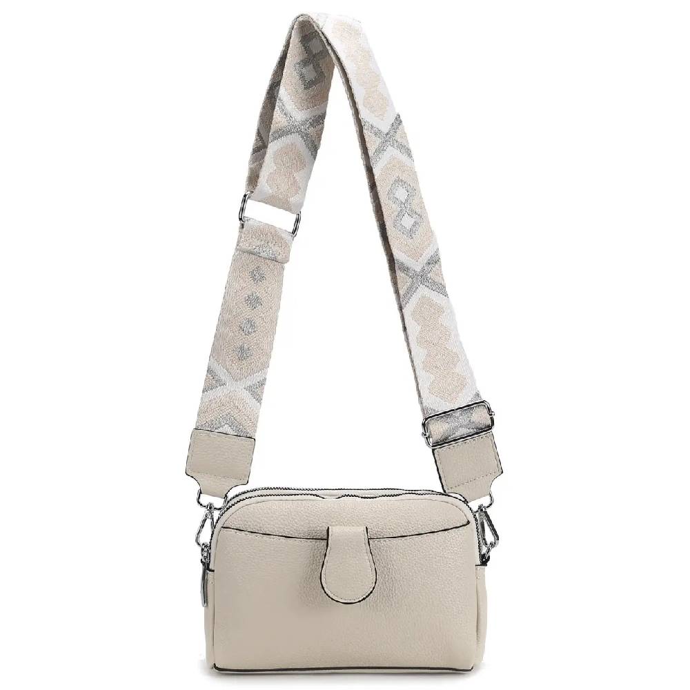 OBC Damen Tasche Crossbody Umhängetasche Bodybag Schultertasche Metallic Handytasche Crossover Kunstleder Handtasche Reise Versandkostenfrei