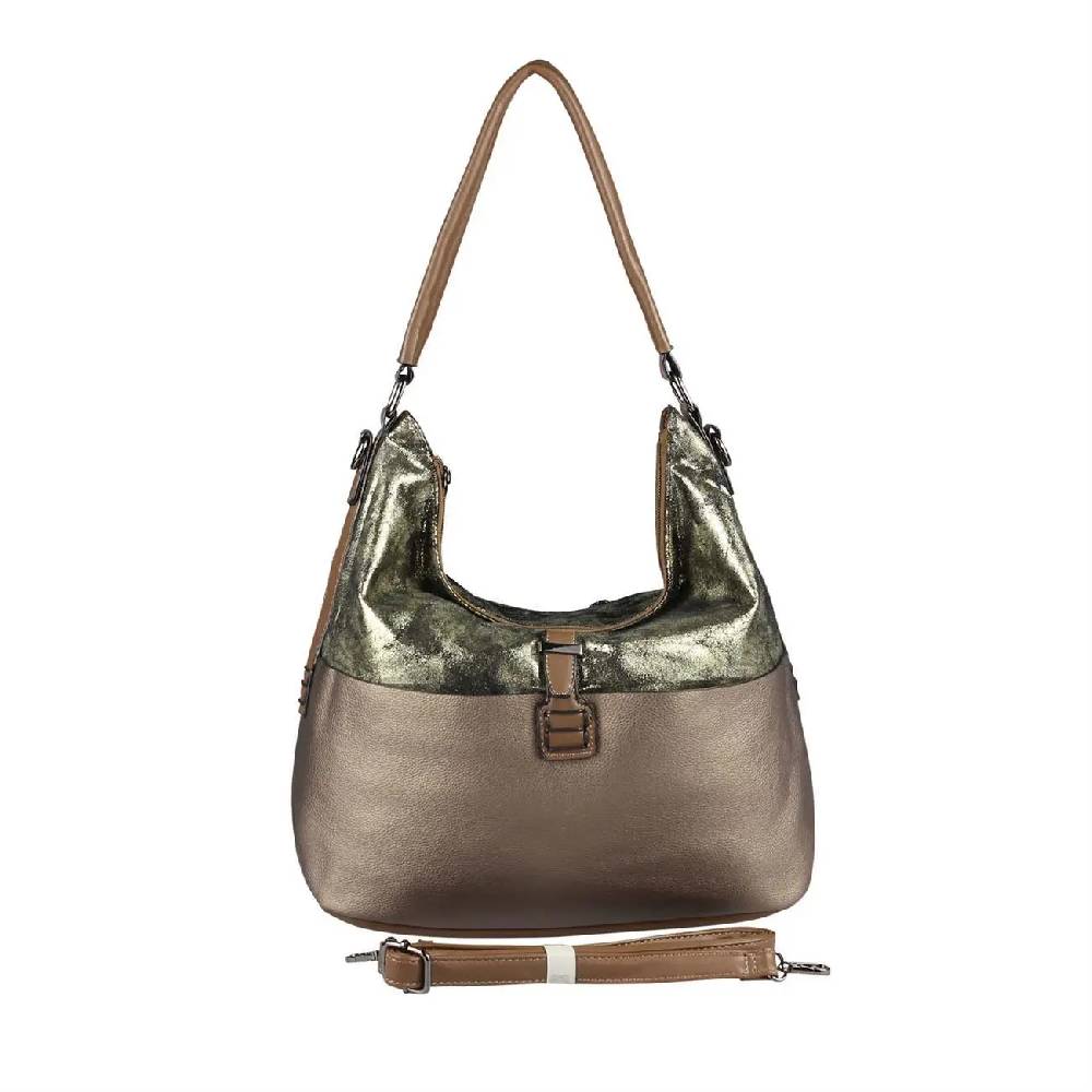 OBC DAMEN TASCHE HANDTASCHE Metallic Hobo Bag Henkeltasche Schultertasche Umhängetasche Hobo-Bag Beuteltasche SHOPPER Flash Sale