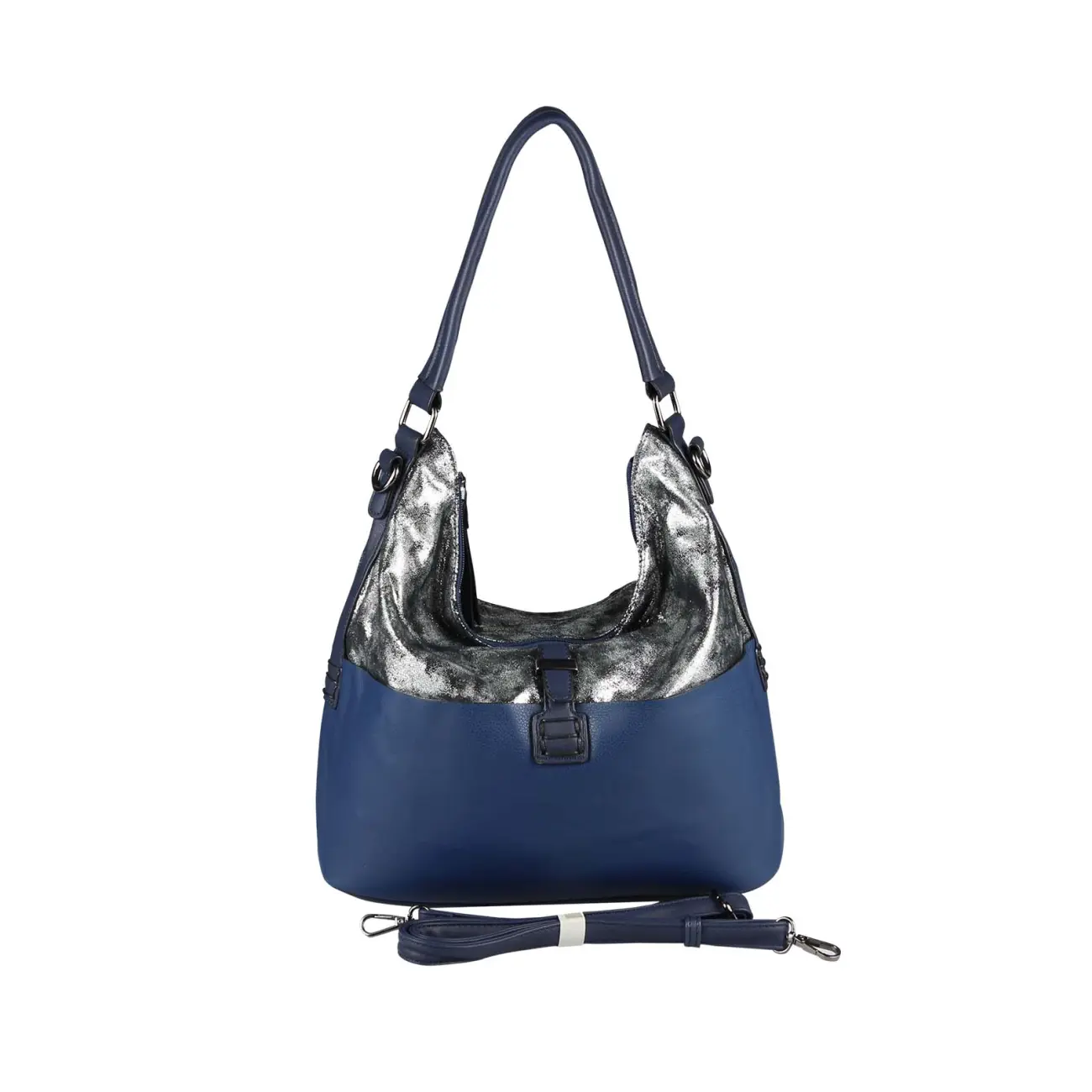 OBC DAMEN TASCHE HANDTASCHE Metallic Hobo Bag Henkeltasche Schultertasche Umhängetasche Hobo-Bag Beuteltasche SHOPPER Flash Sale