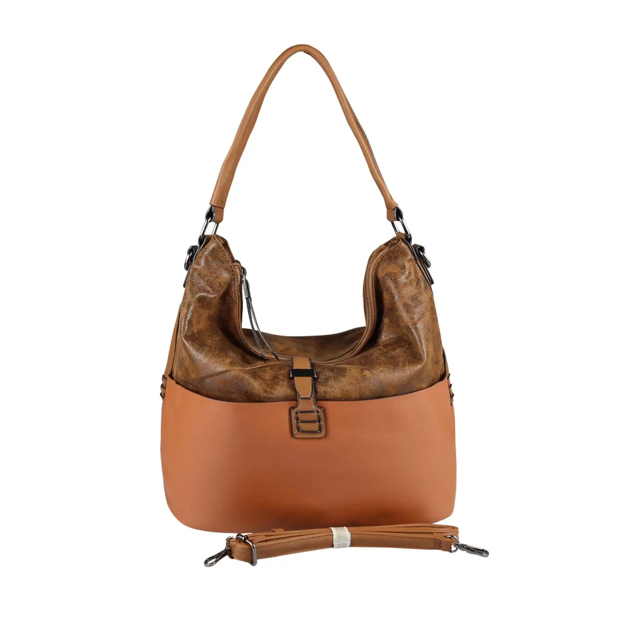 OBC DAMEN TASCHE HANDTASCHE Metallic Hobo Bag Henkeltasche Schultertasche Umhängetasche Hobo-Bag Beuteltasche SHOPPER Flash Sale