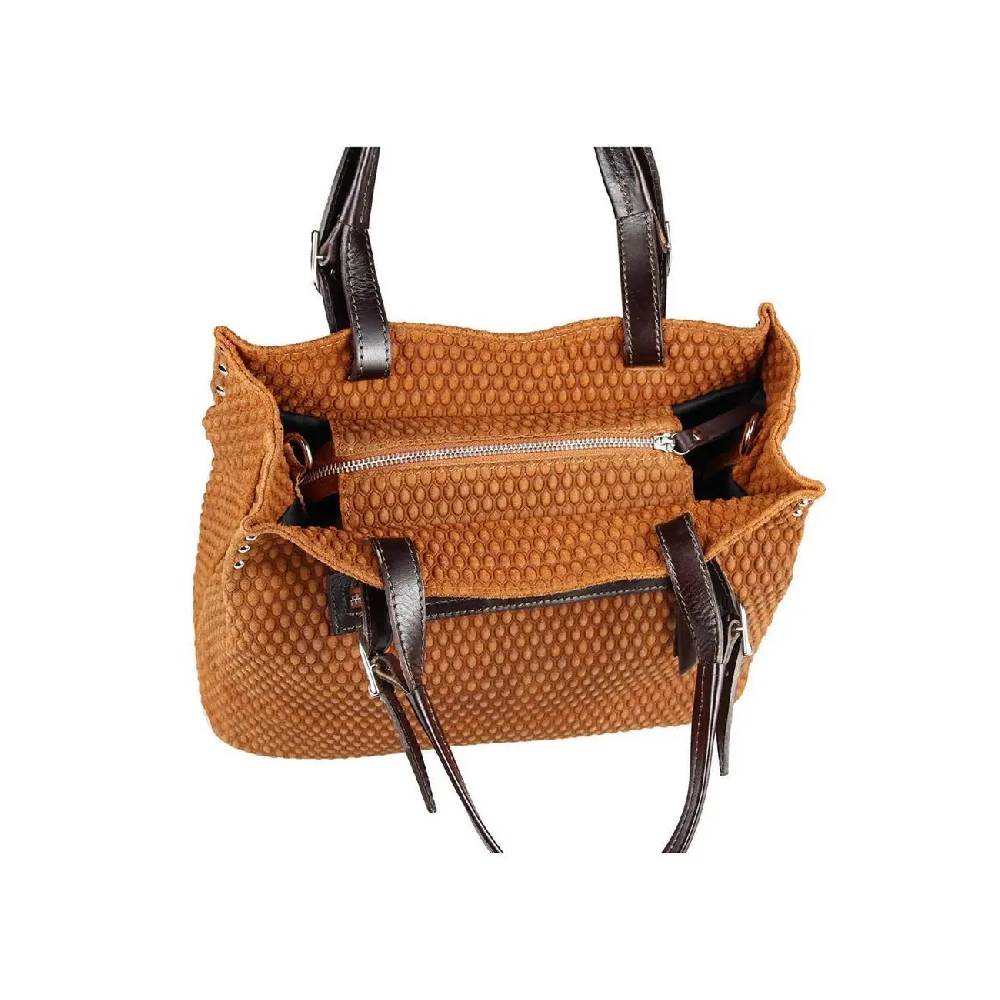 Ital LEDER TASCHE HANDTASCHE Henkeltasche Ledertasche Hobo-Bag Beuteltasche Schultertasche CrossOver Bowlingbag Exklusivangebot