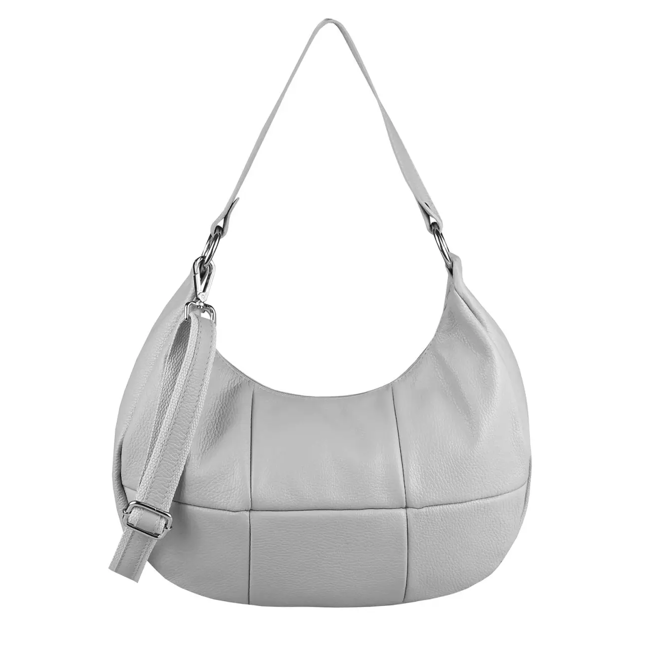 OBC Made in Italy Damen Leder Tasche Shopper Schultertasche Handtasche Umhängetasche Hobo Bag Ledertasche CrossBody City Bag Crossover Lagerräumung