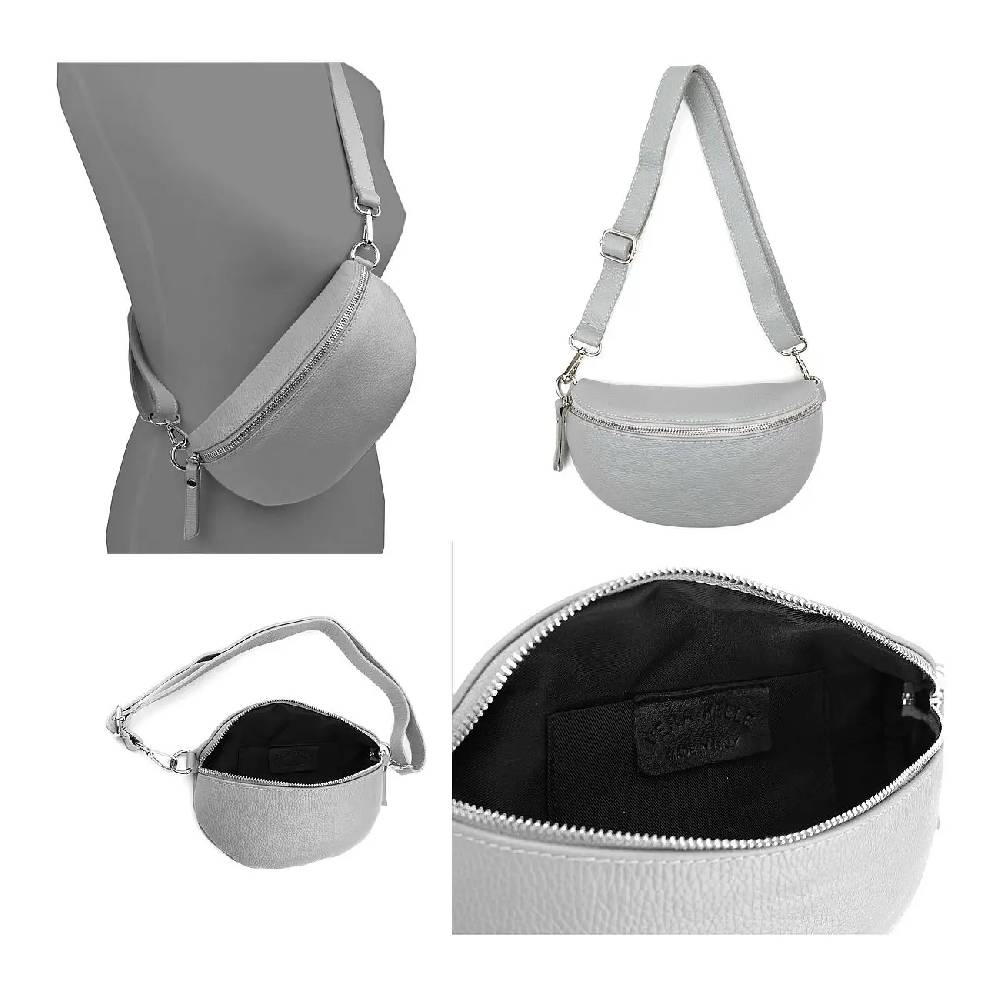 Made in Italy OBC DAMEN SET Gürteltasche + Schultergurt LEDER Crossbody Hüfttasche Bauchtasche Umhängetasche Brusttasche CrossOver Bodybag Schultertasche Handytasche Geldtasche Tasche Kosmetiktasche Neueste Mode