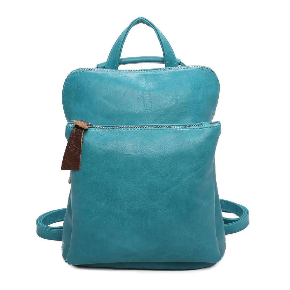 Damen Rucksack Tasche Crossbody Schultertasche Handtasche Messenger Umhängetasche Shopper Cross-Over Handgepäck Vintage Leder Optik Neuheiten