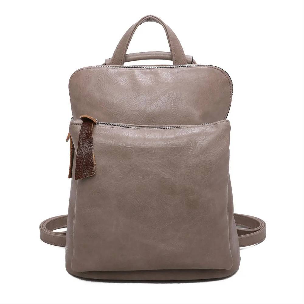 Damen Rucksack Tasche Crossbody Schultertasche Handtasche Messenger Umhängetasche Shopper Cross-Over Handgepäck Vintage Leder Optik Neuheiten