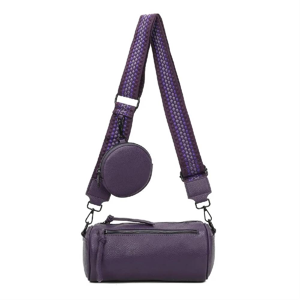 OBC Damen Zylinder Crossbody Tasche Umhängetasche Schultertasche Handtasche Gürteltasche Handytasche Bucket Bag Retro Vintage Messenger Räumungsverkauf