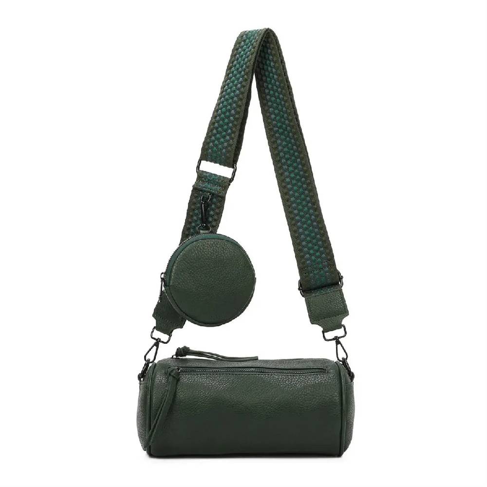 OBC Damen Zylinder Crossbody Tasche Umhängetasche Schultertasche Handtasche Gürteltasche Handytasche Bucket Bag Retro Vintage Messenger Räumungsverkauf