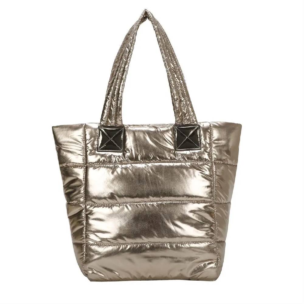 OBC ITALYSHOP24 XXL Damen Tasche Nylontasche Shopper Reisetasche Handtasche Schultertasche Umhängetasche Beuteltasche Weekender Shopping Bag Reisetasche Kauf eins, bekomm eins gratis