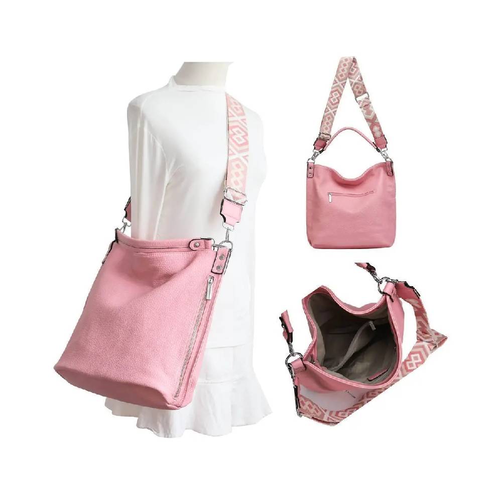 OBC XXL Damen Tasche mit 2 Gürtel Shopper Schultertasche Umhängetasche Hobo Bag Reisetasche Handtasche für Schule Freizeit Beuteltasche Urlaub Weekender Leder Optik Tägliche Deals