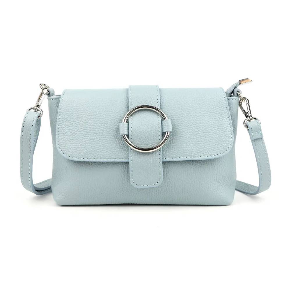 MADE in ITALY Damen LEDER TASCHE Umhängetasche Cross Over Body Messenger Bag Echtleder Ledertasche Schultertasche Brusttasche Hüfttasche Gürteltasche Clutch Abendtasche Tiefpreis