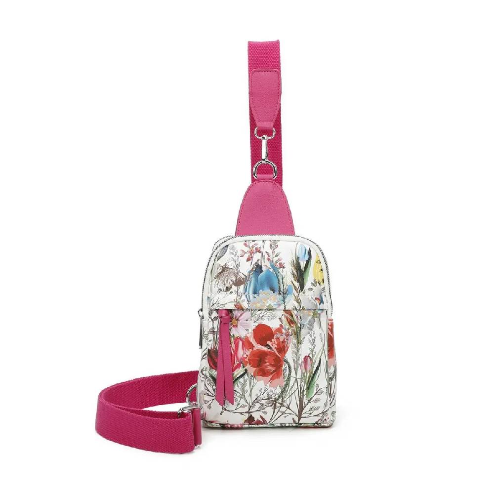 OBC Damen Blumen Bodybag Sling Tasche Rucksack Gürteltasche Crossbag Crossover Schultertasche Crossbody Brusttasche Smartphone-Umhängetasche Neueste Stile