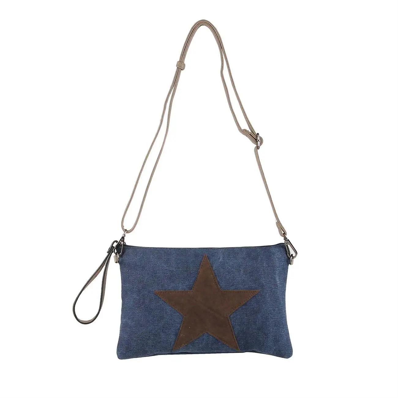 OBC Damen Stern Clutch Tasche Canvas Leder Strass Schultertasche Umhängetasche Bis zu 50% Rabatt