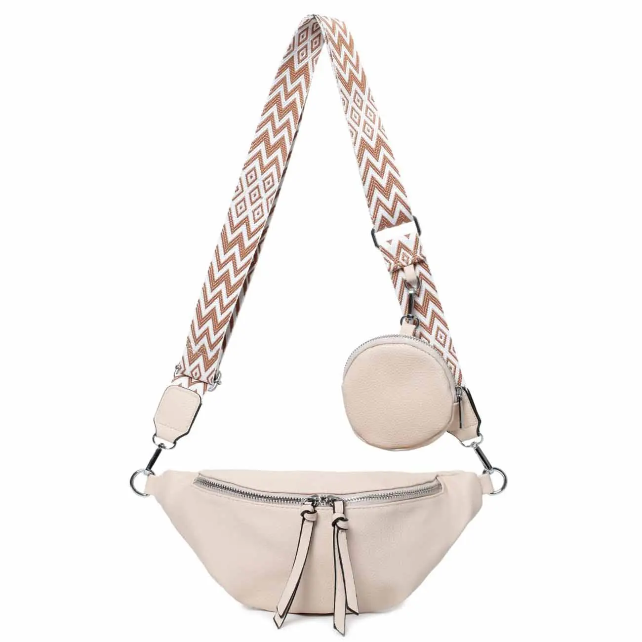 OBC Damen Tasche Brusttasche Crossbody Umhängetasche Handytasche Hüfttasche Cross-Over Bodybag Schultertasche Bauchtasche Gürteltasche Messenger-Tasche Leder Optik Bis zu 65% Rabatt