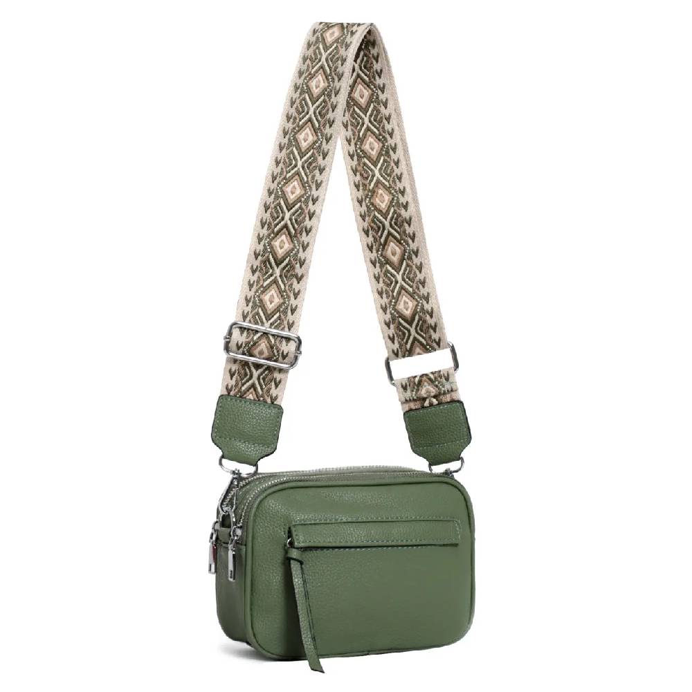 OBC Damen Tasche Crossbody Hüfttasche Brusttasche Umhängetasche Bodybag Cross Over Schultertasche Handytasche Gürteltasche Handtasche Freizeit Reise Leder Optik Sonderangebot der Fabrik