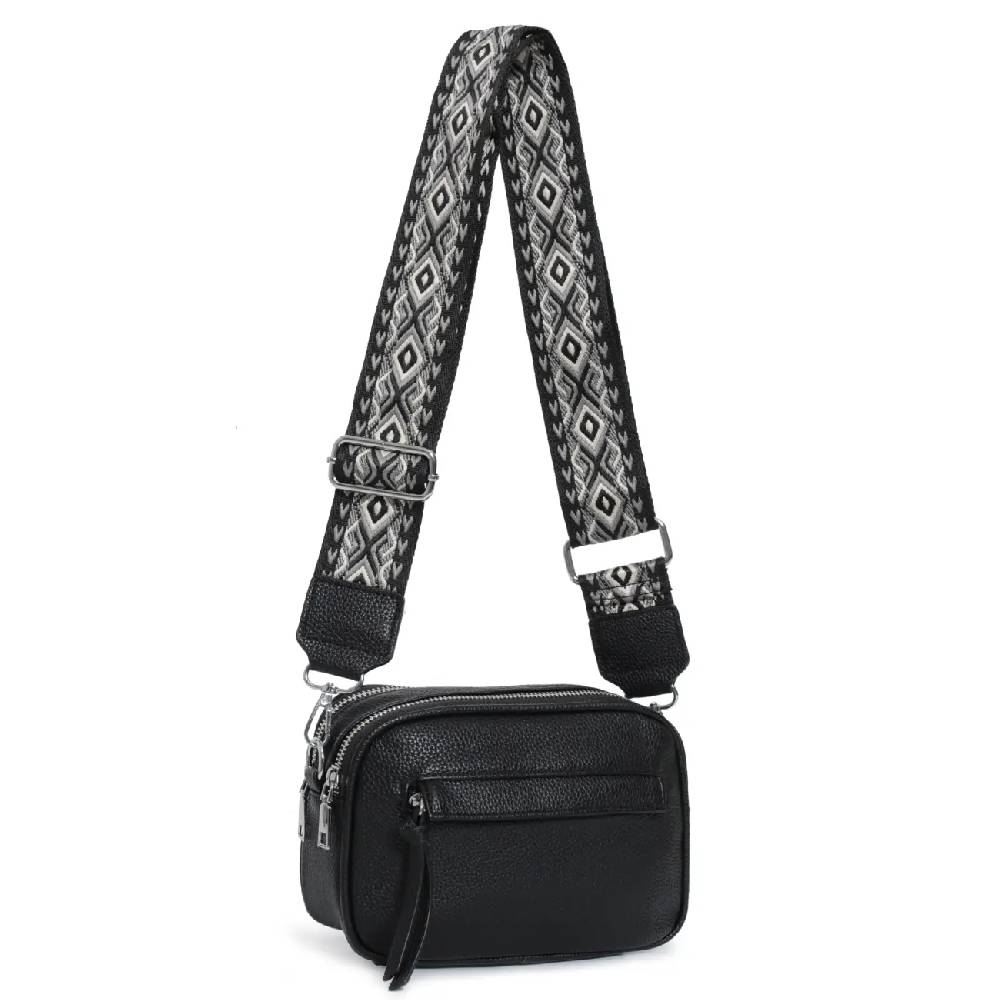 OBC Damen Tasche Crossbody Hüfttasche Brusttasche Umhängetasche Bodybag Cross Over Schultertasche Handytasche Gürteltasche Handtasche Freizeit Reise Leder Optik Sonderangebot der Fabrik