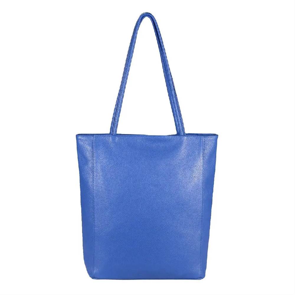 OBC Made in Italy Damen Echt Leder Tasche Shopper Schultertasche Henkeltasche Din-A4 Tote Bag Handtasche Umhängetasche Ledertasche Beuteltasche 50% Rabatt mit kostenlosem Versand