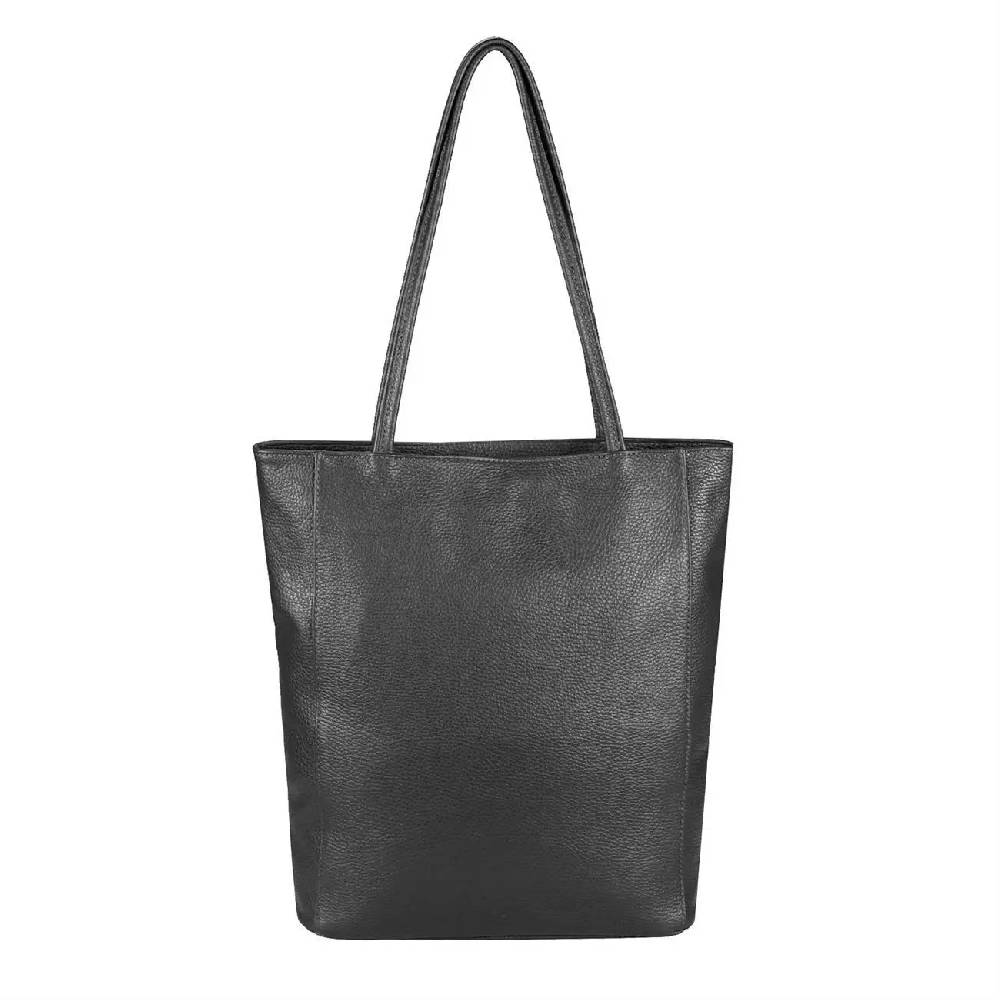 OBC Made in Italy Damen Echt Leder Tasche Shopper Schultertasche Henkeltasche Din-A4 Tote Bag Handtasche Umhängetasche Ledertasche Beuteltasche 50% Rabatt mit kostenlosem Versand