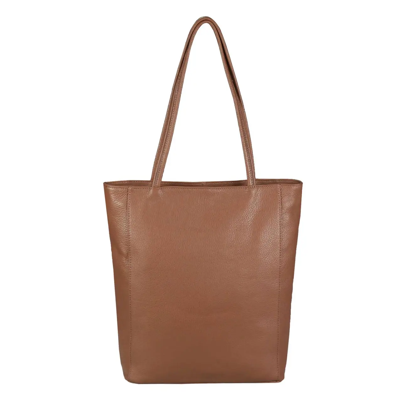 OBC Made in Italy Damen Echt Leder Tasche Shopper Schultertasche Henkeltasche Din-A4 Tote Bag Handtasche Umhängetasche Ledertasche Beuteltasche 50% Rabatt mit kostenlosem Versand
