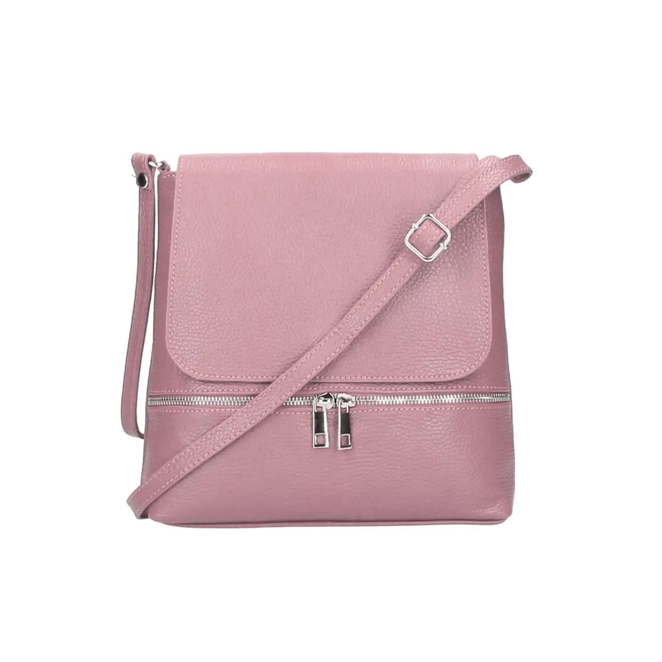 OBC Made in Italy DAMEN LEDER TASCHE Messenger Crossbody Handtasche Schultertasche CrossOver Umhängetasche Shopper Damentasche Überschlagtasche Tablettasche bis ca. 7-9 Zoll Clearance-Verkauf