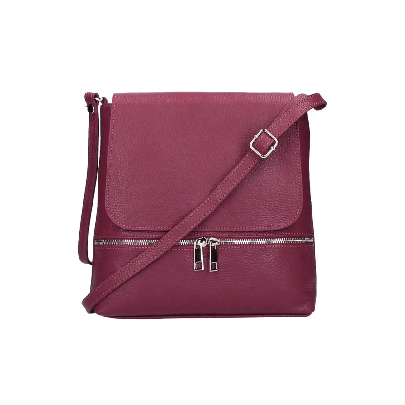 OBC Made in Italy DAMEN LEDER TASCHE Messenger Crossbody Handtasche Schultertasche CrossOver Umhängetasche Shopper Damentasche Überschlagtasche Tablettasche bis ca. 7-9 Zoll Clearance-Verkauf