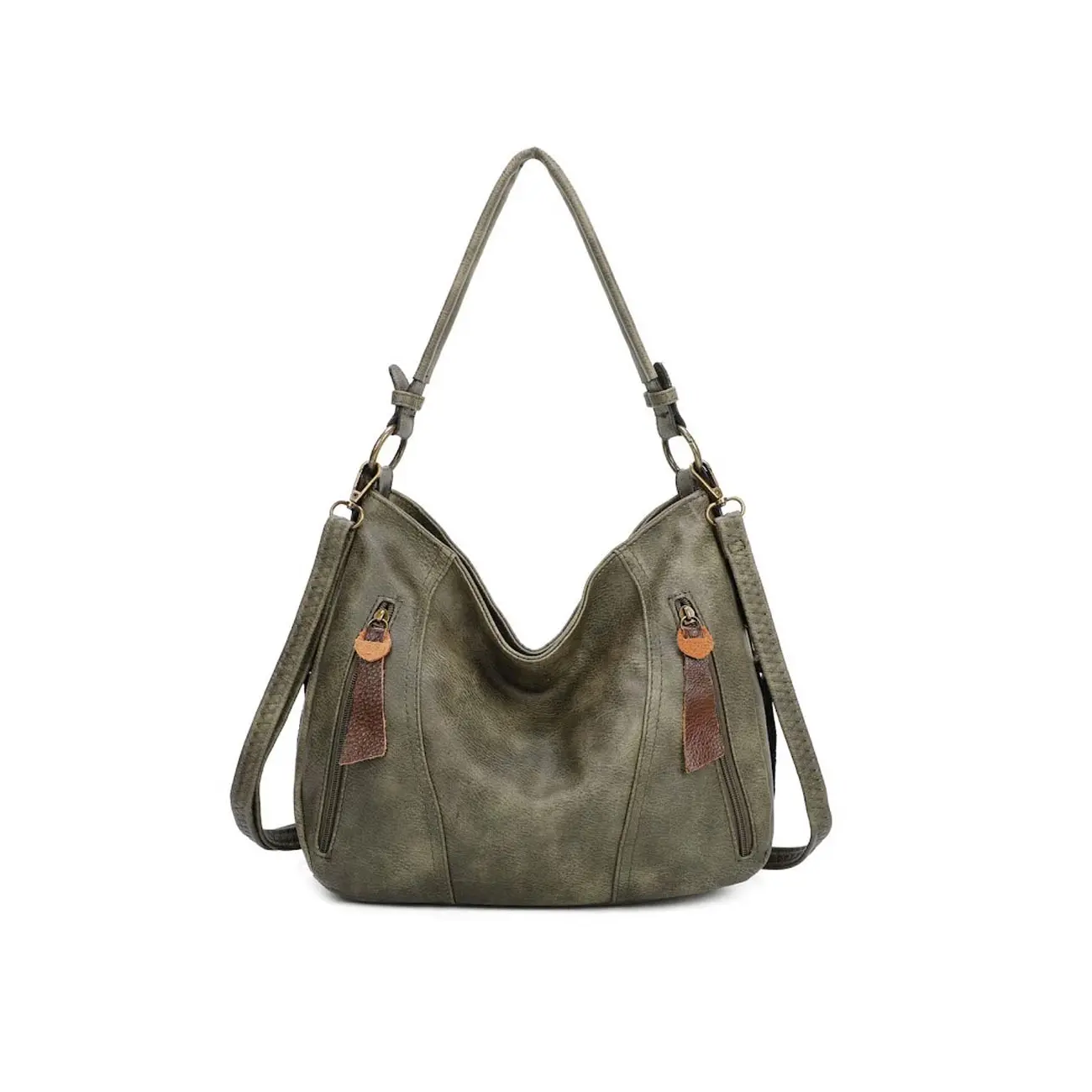 OBC Damen Tasche Shopper Hobo-Bag Schultertasche Leder Optik Umhängetasche Handtasche Crossover Reisetasche Beuteltasche Handtasche Osterangebot