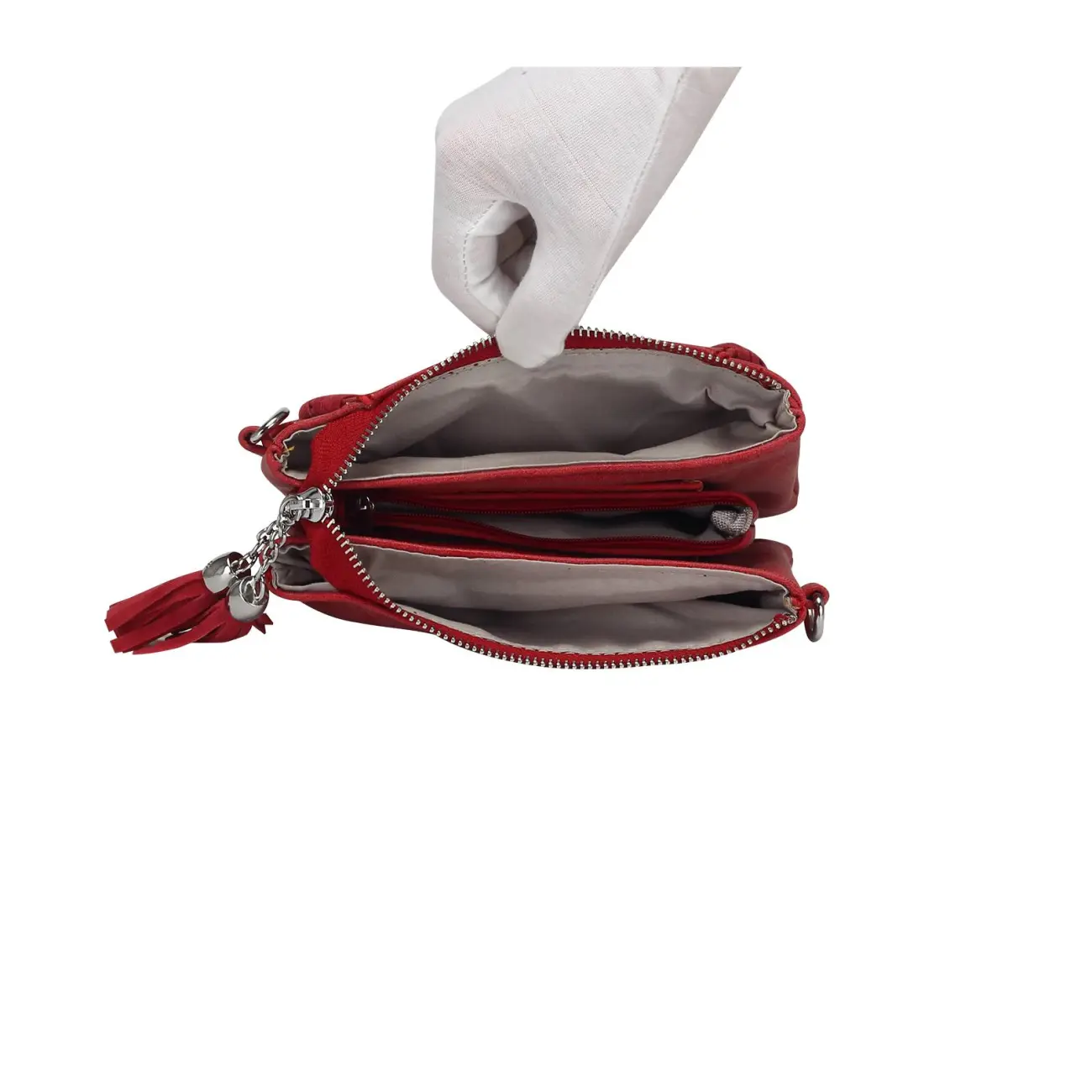 OBC DAMEN 3xFach TASCHE kleine Clutch HANDTASCHE Geflochten Schultertasche Umhängetasche Handytasche Cross-Over Handgelenktasche Top Angebot