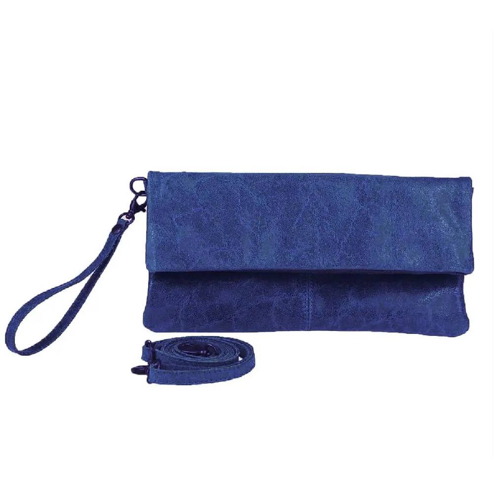 OBC Made in Italy Leder Damen Schultertasche Rindleder Vera Pelle Borsetta Tasche Clutch Schmucktasche Umhängetasche Neueste Mode