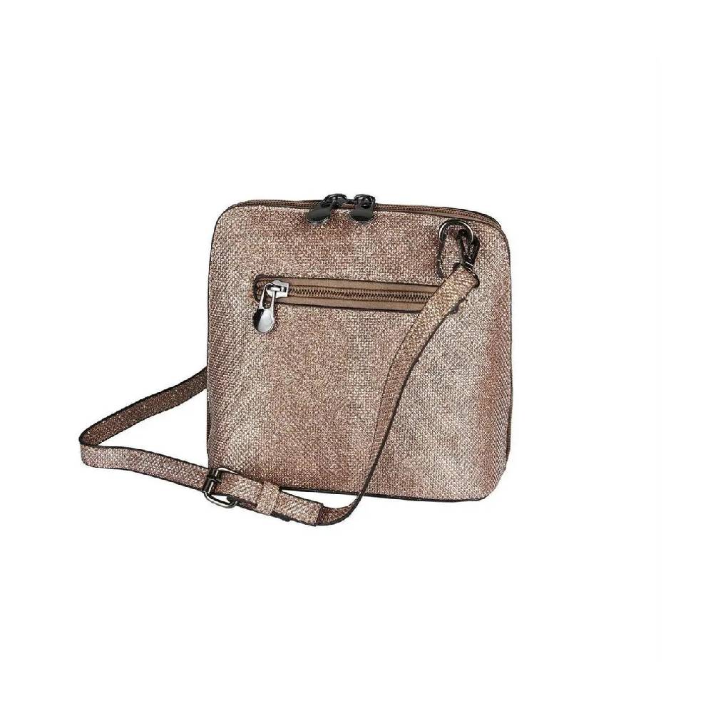 OBC DAMEN TASCHE Umhängetasche MINI CROSSOVER SILBER METALLIC Bag Handtasche Schultertasche Schmucktasche Disco Theatertasche Abendtasche Sonderangebote