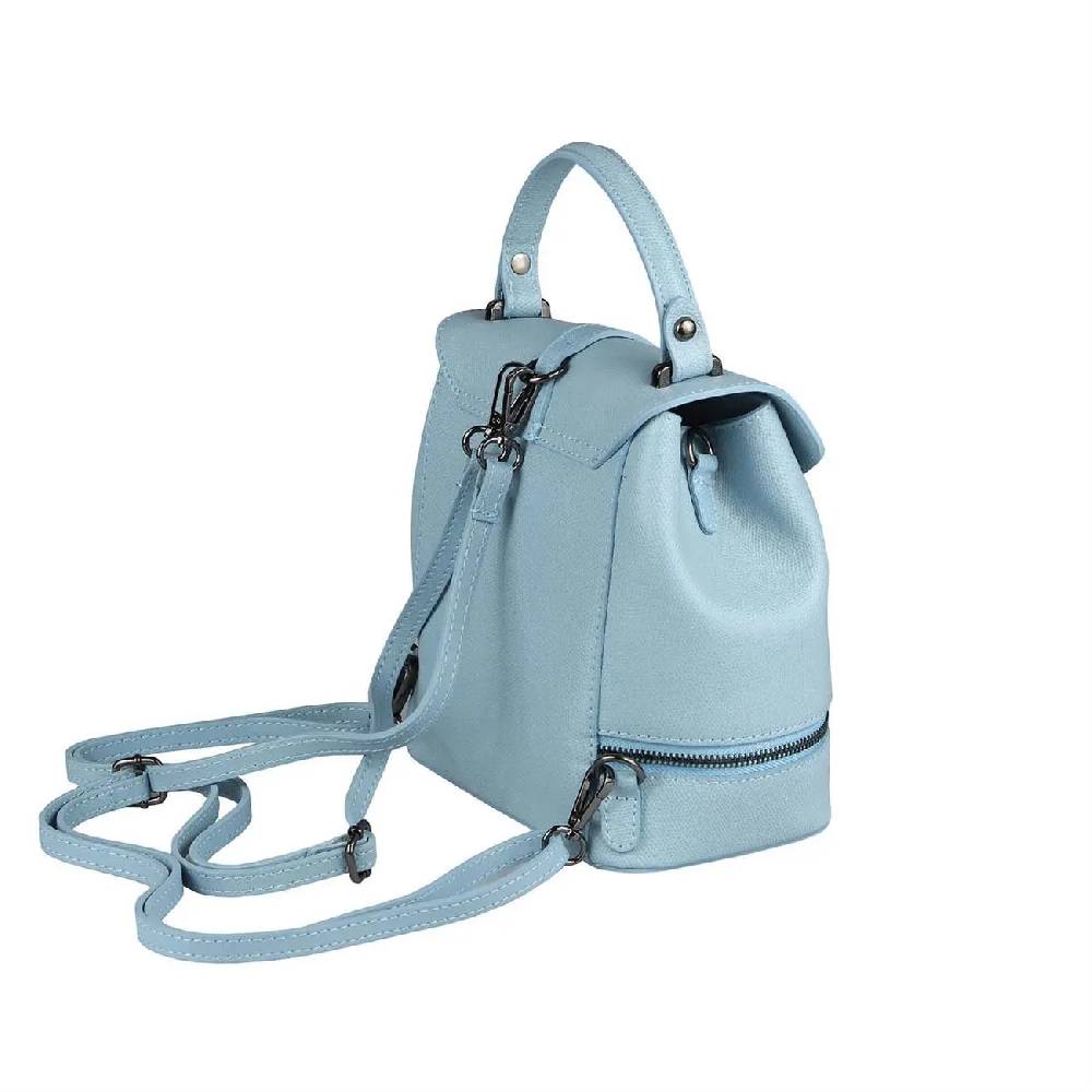 OBC MADE IN ITALY 2in1 DAMEN Echt LEDER TASCHE RUCKSACK Schultertasche Handtasche Umhängetasche Ledertasche Lederrucksack CrossOver Daypack Backpack Super Sparpreis