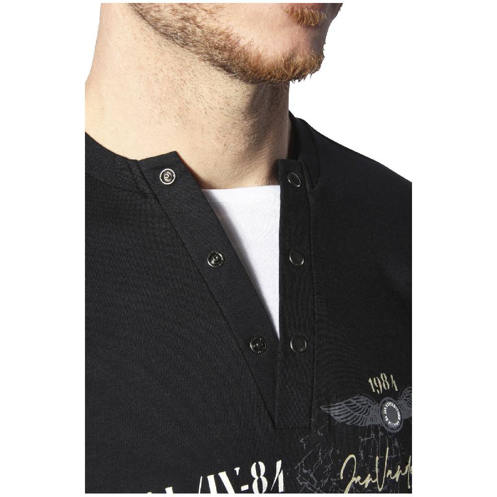 Jan Vanderstorm T-Shirt ULJAS schwarz Lagerräumung