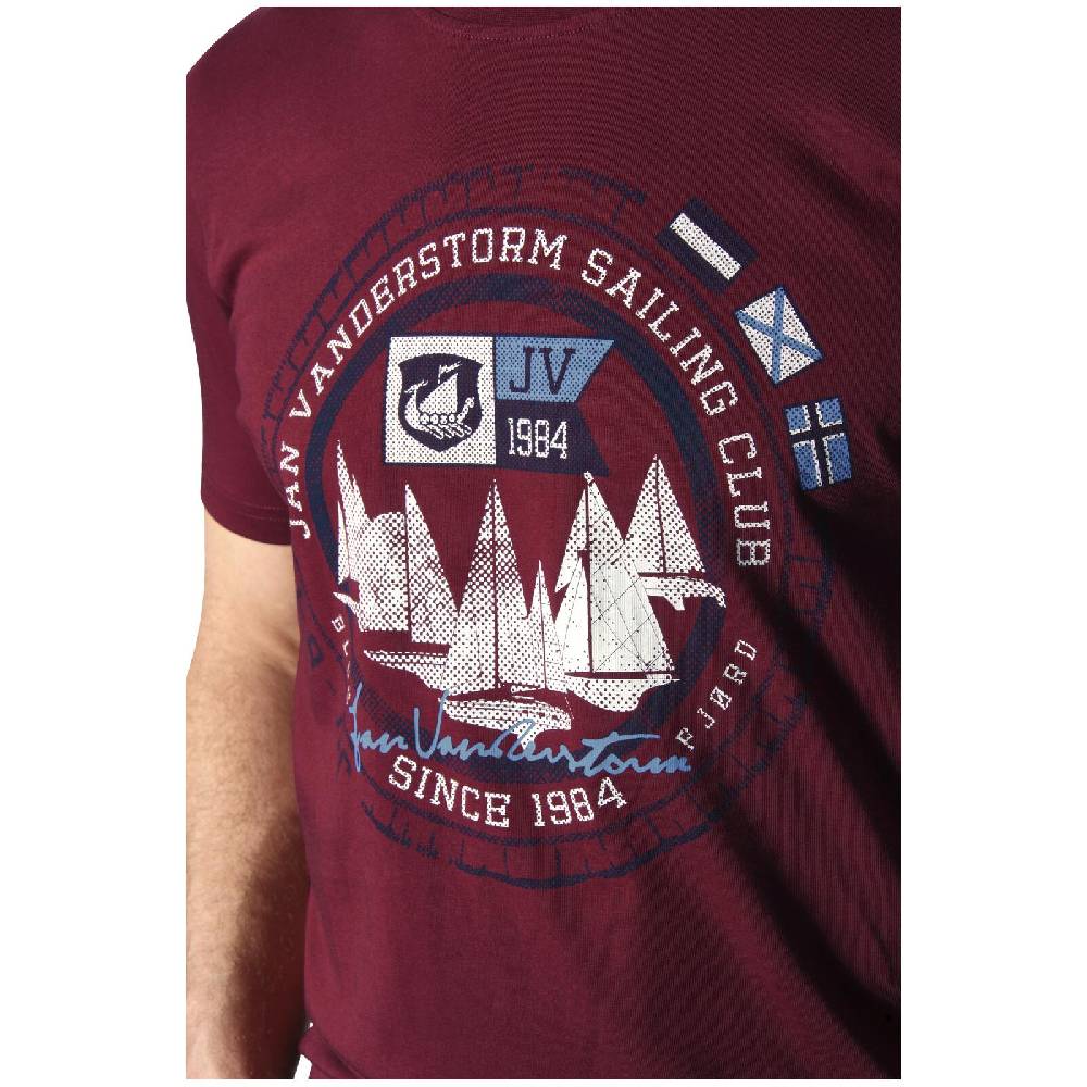 Jan Vanderstorm T-Shirt TERNO rot Heißer Verkauf
