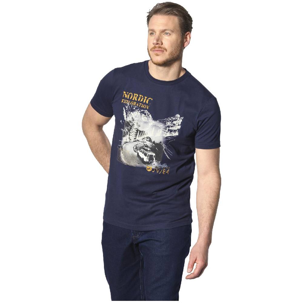 Jan Vanderstorm T-Shirt HAKSE dunkelblau Top Angebot