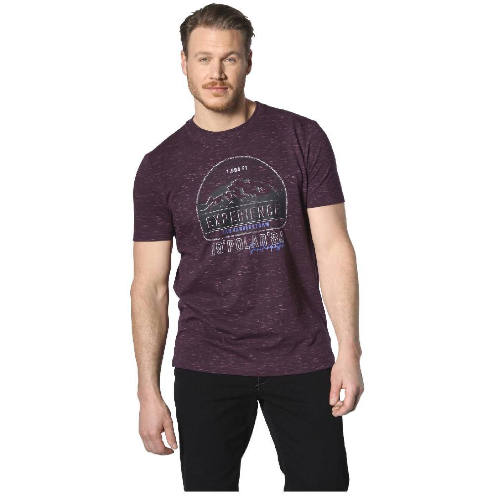 Jan Vanderstorm T-Shirt PERDALSON lila melange Kauf eins, bekomm eins gratis
