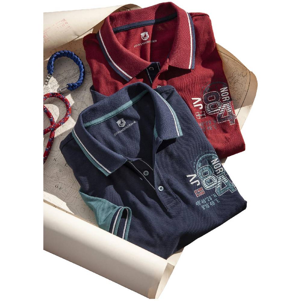 Jan Vanderstorm Poloshirt OLEJORN dunkelblau Super Sparpreis