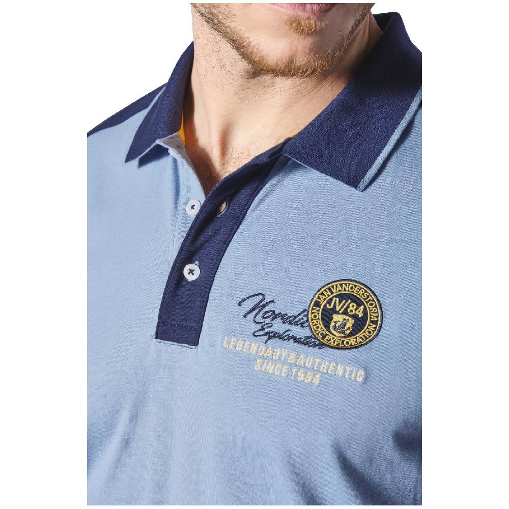 Jan Vanderstorm Poloshirt EGRON blau Begrenzte Freigabe