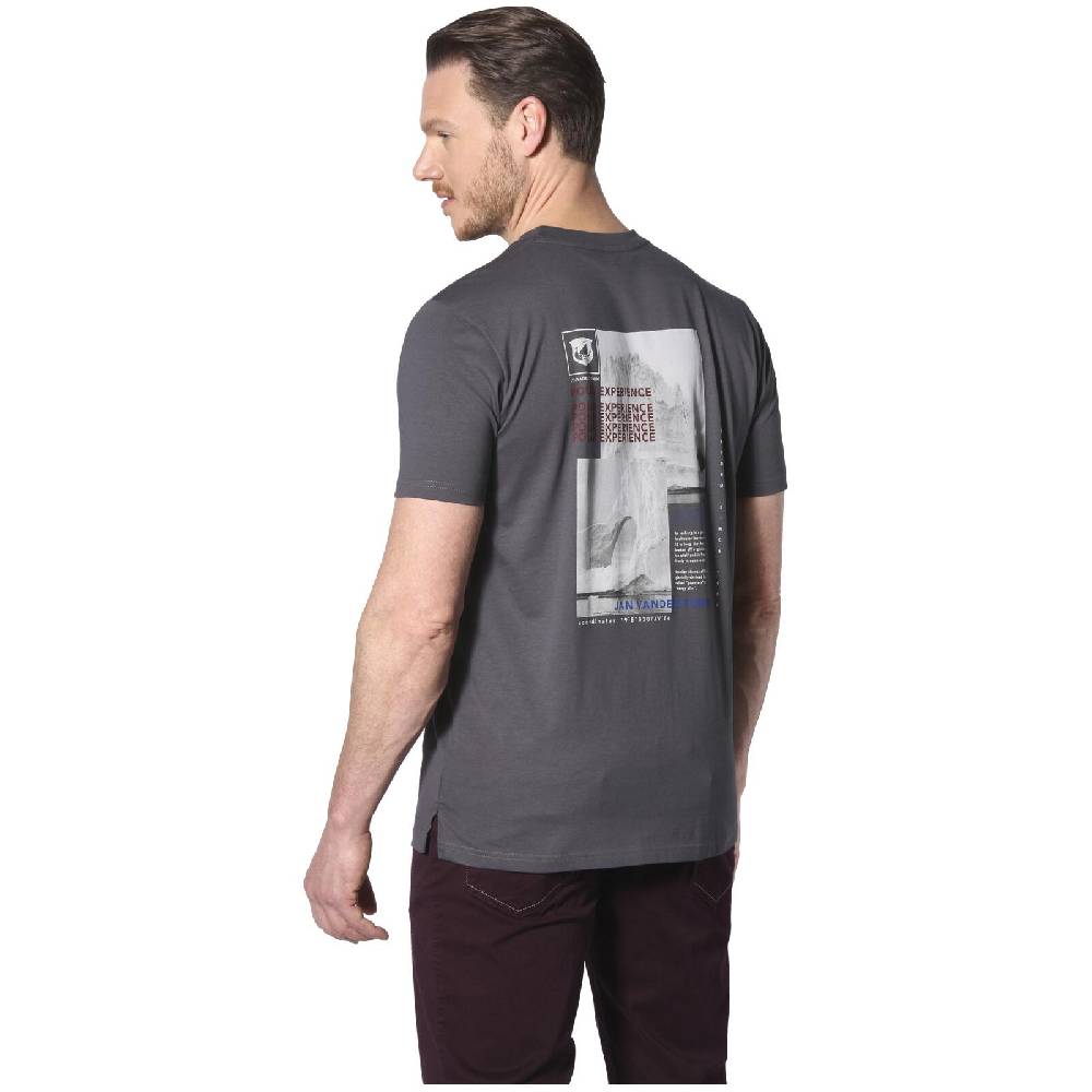 Jan Vanderstorm T-Shirt BERNWALD dunkelgrau Letzter Tag