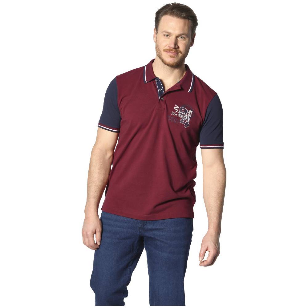 Jan Vanderstorm Poloshirt OLEJORN dunkelrot Bis zu 60% Rabatt
